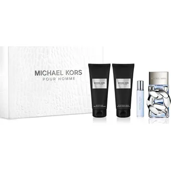 Pánský parfém Michael Kors Pour Homme parfémovaná voda 100 ml + parfémovaný sprchový gel 100 ml + balzám po holení 100 ml + cestovní sprej 10 ml