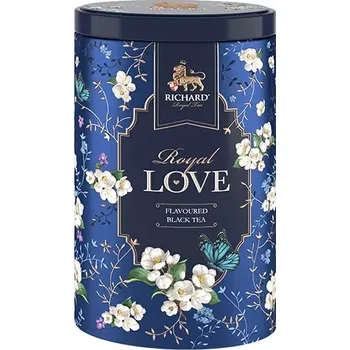 Čaj RICHARD Royal Love 2022 80g (sypaný, černý čaj), modrá