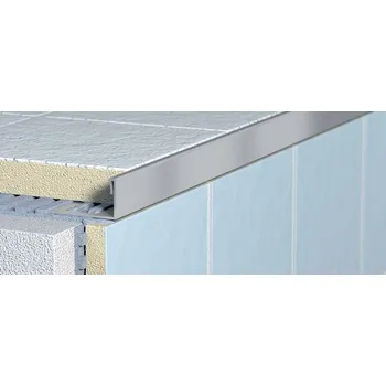 Stavební profil Profil ukončovací „L“ nerez klasik – 12,5 × 2500 mm