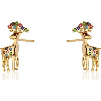 Náušnice Flamenco Mystique Náušnice z chirurgické oceli, odolné vůči povětrnostním vlivům, průměr 1,8 x 0,9 cm