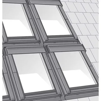 Střešní lemovaní Lemování kombi EKS 0021H/FK06 66x118cm ploch. do výš.16mm VELUX