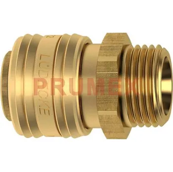 Hadicová spojka Rychlospojka DN7,2 s vnějším závitem G1/8", LÜDECKE ES18A