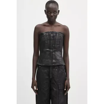 Top Rick Owens DRKSHDW Bustier Top, XS, černá, 99X