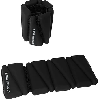 Sharp Shape Silikonové Závaží na kotníky a zápěstí 1 kg, černé