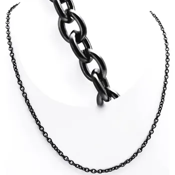 Řetízek Ocelový řetízek - ANKER / Černý / Black (9815)