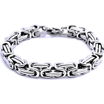 Náramek Ocelový náramek - Královská vazba / King´s Chain 01