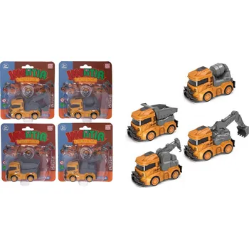 autíčko Wiky Vehicles Auto na setrvačník stavební 8,5 cm assort