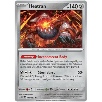 Karetní hra Pokémon TCG Heatran 123/167 - Holo