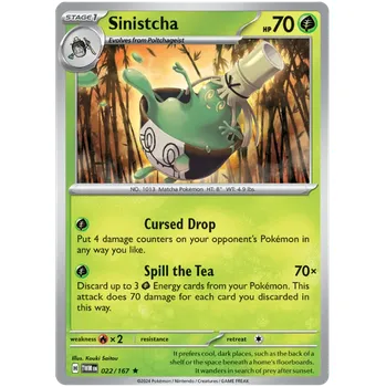 Sběratelská karetní hra Pokémon TCG Sinistcha 022/167 - Reverse Holo