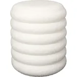 Pufa Freya s úložnou funkcí bílá