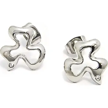 Náušnice Ocelové náušnice EXEED - Trojlístek / Shamrock / Stone