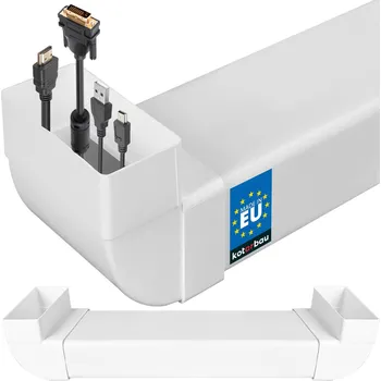 kabelová chránička Kabelový kanál pro tv pod omítku 120x60 mm 50 cm - 120x60 mm \ 50 cm || 63 cm