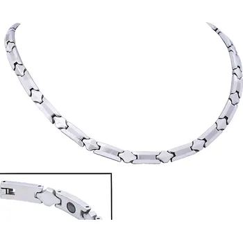 Náhrdelník Ocelový náhrdelník - Plochý / Magnet (43395)