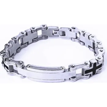 Šperk Ocelový náramek - Rozvodový řetěz s destičkou / Chain (8162)