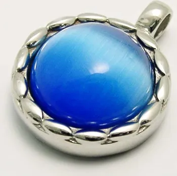 Přívěsek Ocelový přívěsek EXEED - Blue circle 2 (3509M)