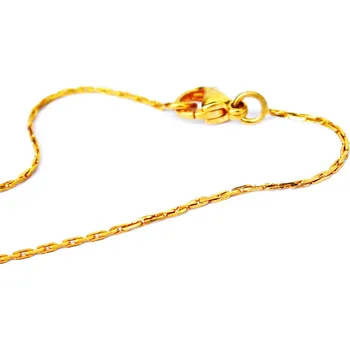 Řetízek Ocelový Řetízek - Zlacený / 1 mm (6493)