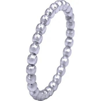 Prsten Ocelový prsten - Leštěný / Kuličky (42460)