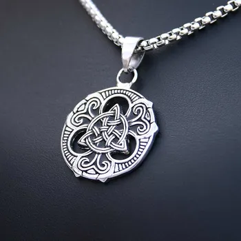 Přívěsek Ocelový přívěsek - Triquetra Symbol / Circle 018