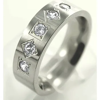 Prsten Ocelový prsten - Stones/Matt (UB11.692)