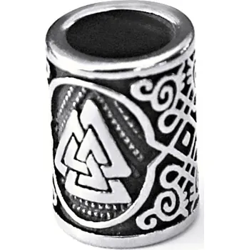 Přívěsek Ocelový korálek - Valknut / 8 mm / model 01