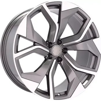 Alu kolo Alu kola Racing Line B1637, 20x9 5x112 ET25, šedivá + leštění (zátěžová)