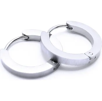 Náušnice Ocelové náušnice - Kroužky / lesk / Vybrušované 1,6 cm (40593)