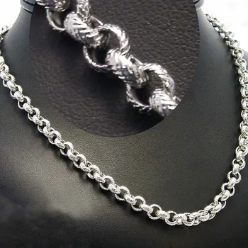 Řetízek Ocelový řetízek EXEED - Krouřky / Vzor / Rings 5 mm (1530)