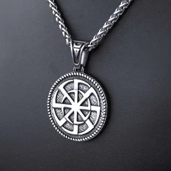 Přívěsek Ocelový přívěsek + Řetízek - Kolovrat / Veles (020)