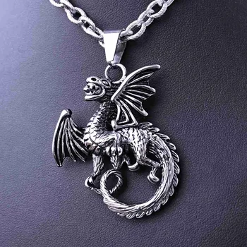 Přívěsek Ocelový přívěsek - Drak / Dragon (40390)