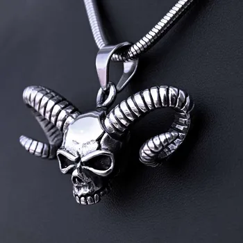 Přívěsek Ocelový přívěsek + řetízek - Ďábel / Devil / Hádě / Snake Chain 3 mm