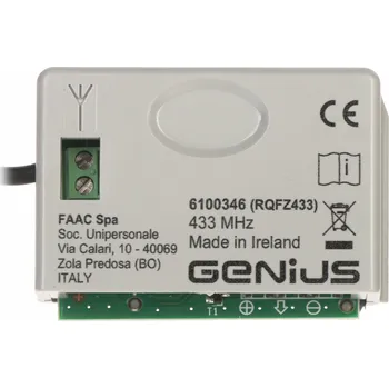 Pohon brány Faac RÁDIOVÝ MODUL PRO BRÁNY GENIUS-XF433 FAAC