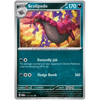 Karetní hra Pokémon TCG Scolipede 117/167 - Reverse Holo