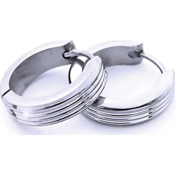 Náušnice Ocelové Náušnice - kroužky / Linky / Leštěné 1,4 cm