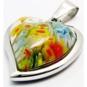 Přívěsek Ocelový přívěsek EXEED - Srdce / Fimo Heart / COLURS (3582)