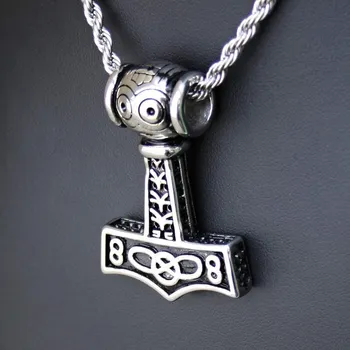 Přívěsek Ocelový přívěsek - Thorovo Kladivo / Thor´s Hammer (BIG)