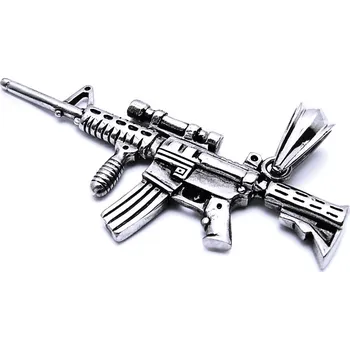 Přívěsek Ocelový přívěsek - Samopal S OPTIKOU (40363)