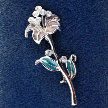 Brož Brož - Flower Swarovski comp. (09/217001)