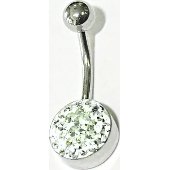 Piercing Pupíkovka - Circle Stones 001 (All Steel)