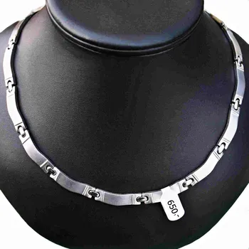 Náhrdelník Ocelový náhrdelník EXEED - Vlnky / Waves / Matt - Shiny (P1020)