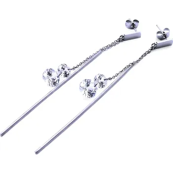 Náušnice Ocelové náušnice EXEED - Pendulous / Shiny / Stones (40163)