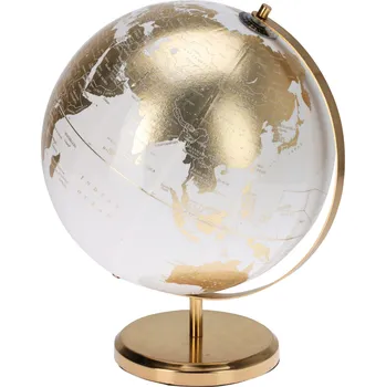 Keramický dřez Home Styling Collection Dekorativní globus CON, Ø 25 cm, bílý