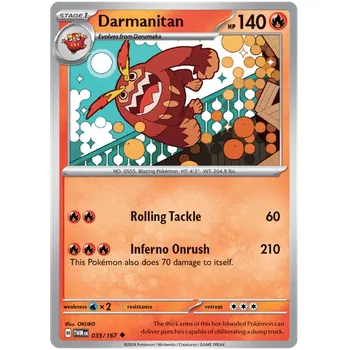 Karetní hra Pokémon TCG Darmanitan 035/167 - Reverse Holo