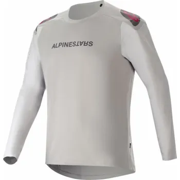 Cyklistické oblečení Alpinestars ALPINESTARS A-ARIA POLARTEC SWITCH LS JERSEY, světle šedý Velikost: M