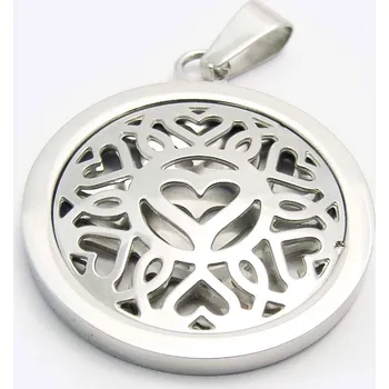 Přívěsek Ocelový přívěsek EXEED - Heart Circle (3413)