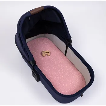 Prostěradlo Tulimese Prostěradlo do kočárku mušelínové korálové s puntíky