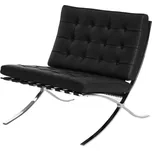 Křeslo BA1 černá eko kůže