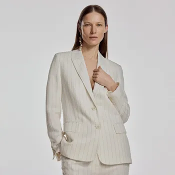 Reserved - Pruhované sako - krémová - 144FX-01X - 144FX-01X-L