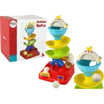 LEAN Toys Senzorická skluzavka na kuličky