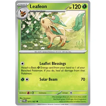 Sběratelská karetní hra Pokémon TCG Leafeon 011/167 - Reverse Holo