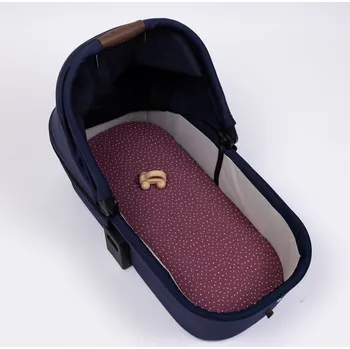 Prostěradlo Tulimese Prostěradlo do kočárku mušelínové višňové s puntíky